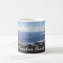 Punalu'u Black Sand Beach Hawaii Kaffemugg