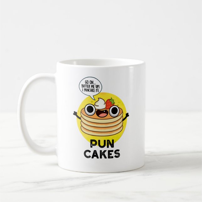 Puncakes Funny Pancake Pun Kaffemugg (Vänster)