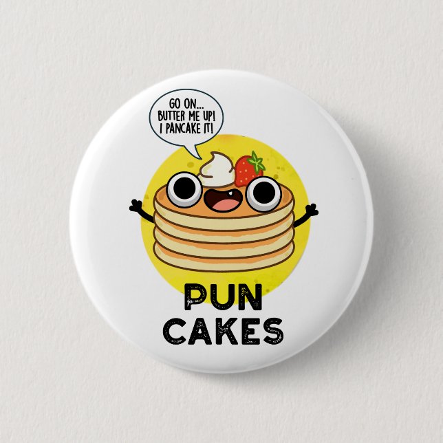 Puncakes Funny Pancake Pun Knapp (Framsida)
