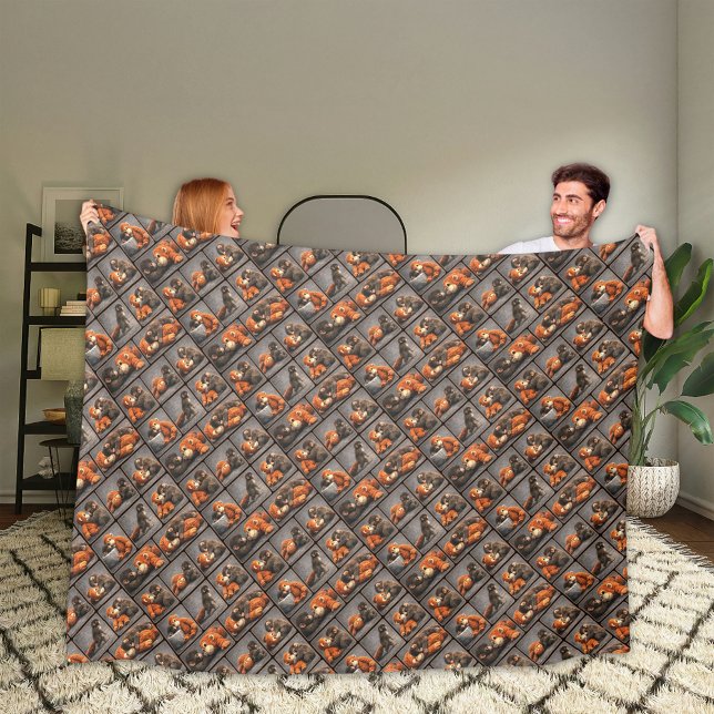 Punch Baby Monkey Fleecefilt (Skapare uppladdad)