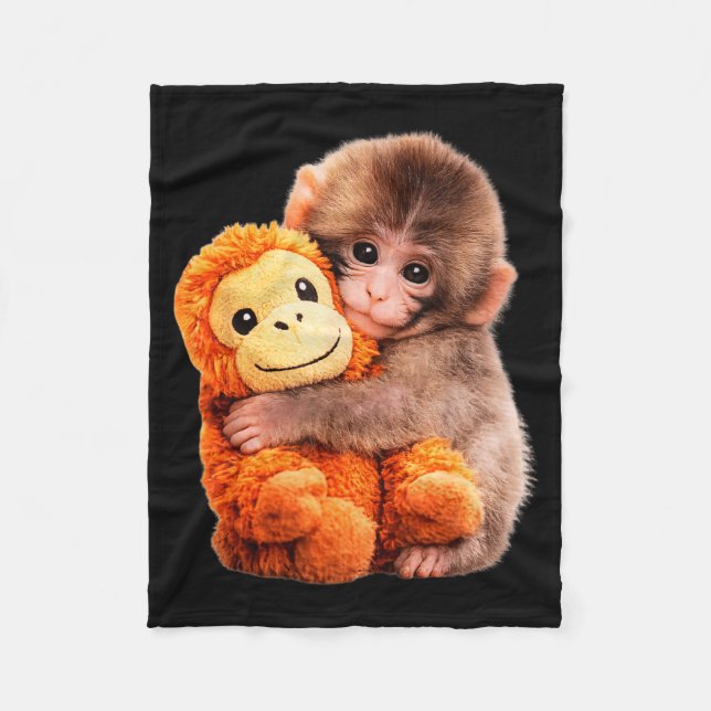 Punch baby monkey  fleecefilt (Framsidan)