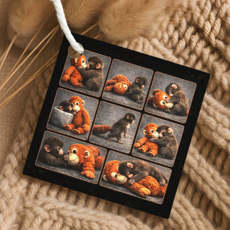 Punch Baby Monkey Gåvor Etiketter