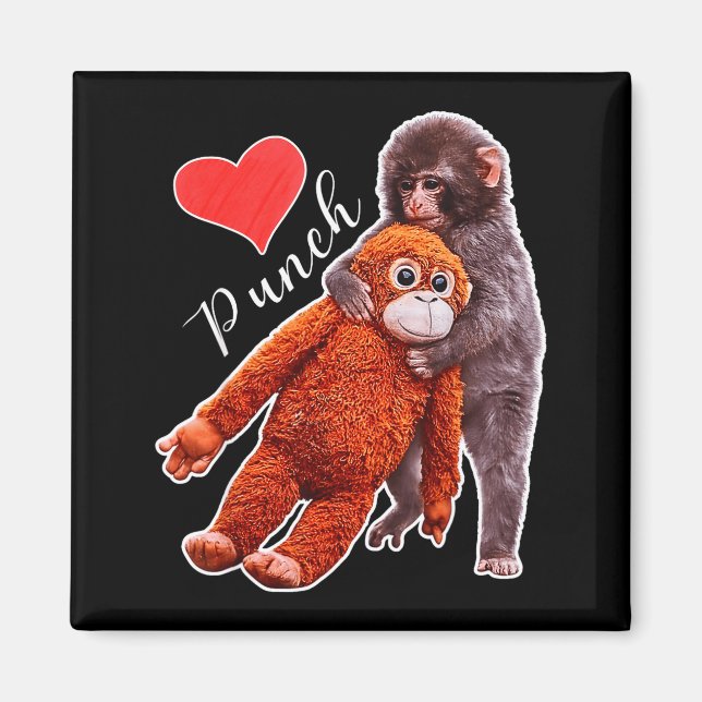 Punch baby monkey meme  magnet (Framsidan)