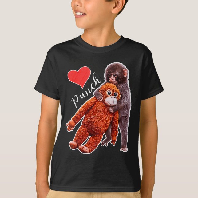 Punch baby monkey meme  t shirt (Framsida)