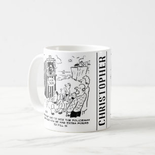 Punch & Judy-show Polisen saknas Kaffemugg