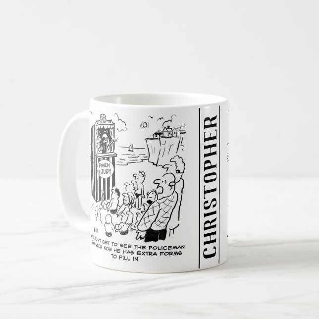 Punch & Judy-show Polisen saknas Kaffemugg (Framsida vänster)