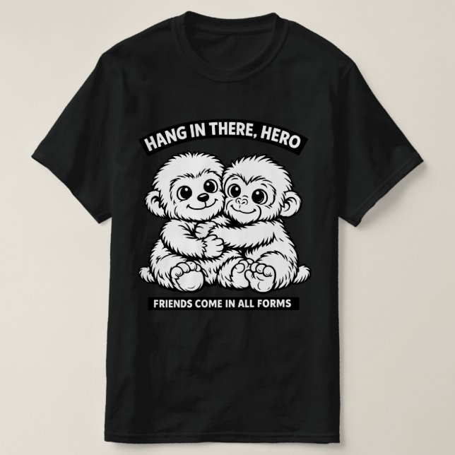Punch-kun apa design klassisk t-shirt (Design framsida)