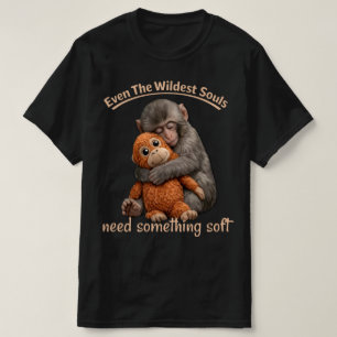 Punch-kun Apa T-shirt med grafik.