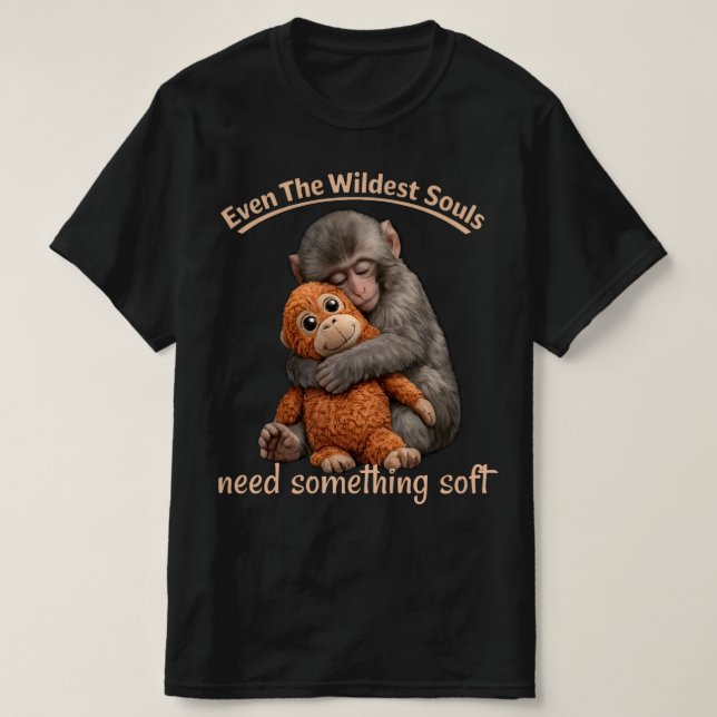 Punch-kun Apa T-shirt med grafik. (Design framsida)