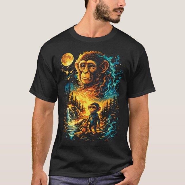 Punch Monkey Viral Internet Meme T Shirt (Framsida)