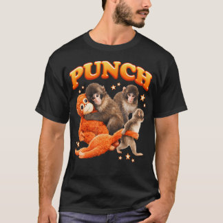 Punch Rolig Apa Plysch Kram Söt T Shirt
