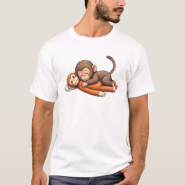 Punch The Baby Monkey Design T Shirt