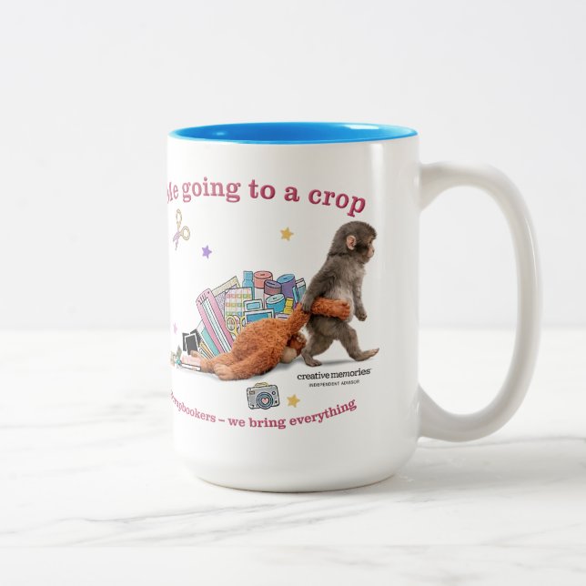 Punch the Monkey Two-Tone Coffee Mug 15oz Två-Tonad Mugg (Höger)
