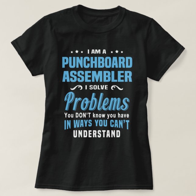 Punchboard Assembler T Shirt (Design framsida)