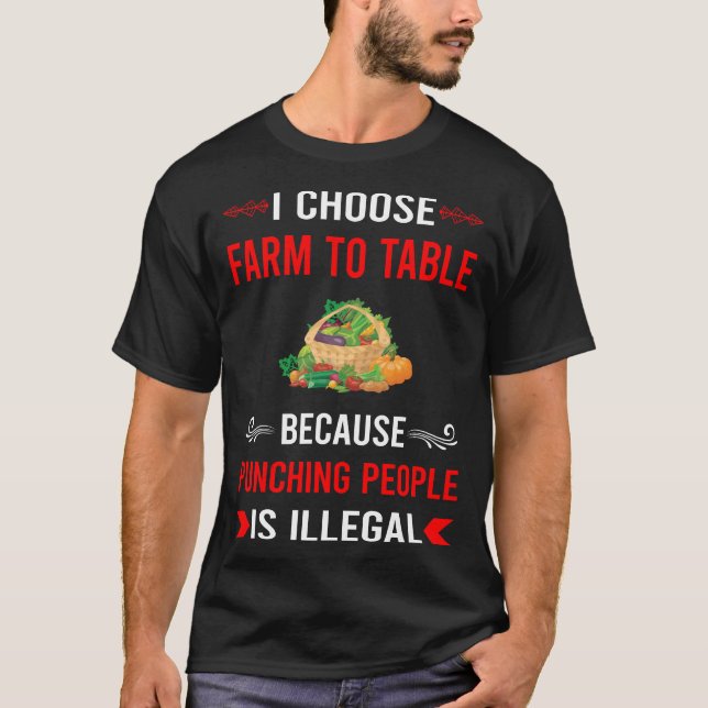 Punching Farm Till Bords T Shirt (Framsida)
