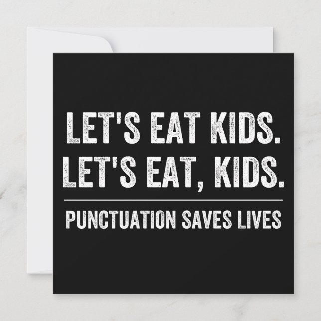 Punctuation Saves Lives Spara Datumet (Framsida)