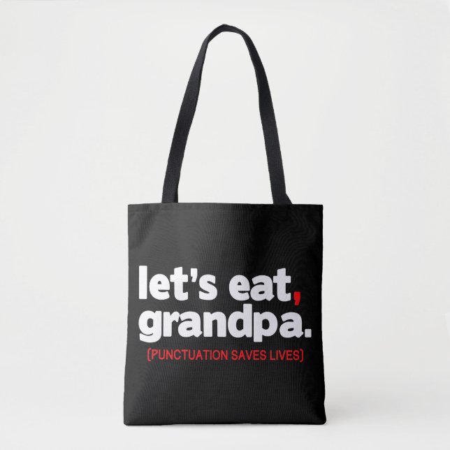 Punctuation saves lives tygkasse (Framsida)