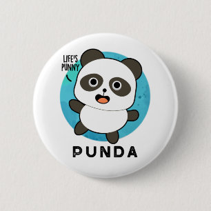 Punda Funny Animal Panda Pun Knapp