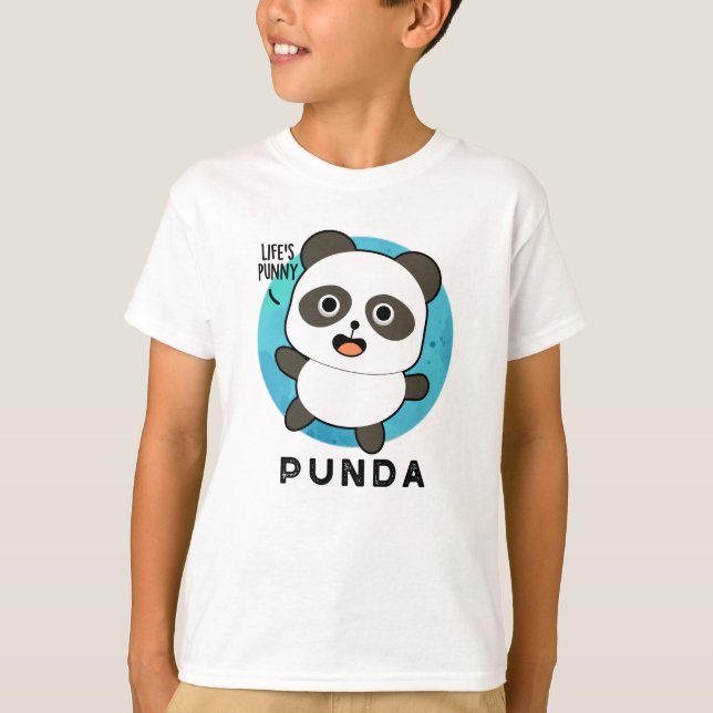 Punda Funny Animal Panda Pun T Shirt (Framsida)