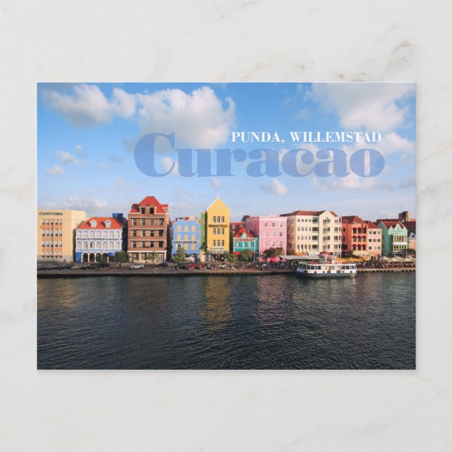 Punda, Willemstad, Curacao Vykort (Framsida)