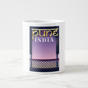 Pune, poster av Maharashtra-Indien-semester Jumbo Mugg
