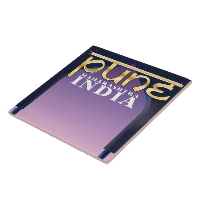 Pune, poster av Maharashtra-Indien-semester Kakelplatta (Sidan)