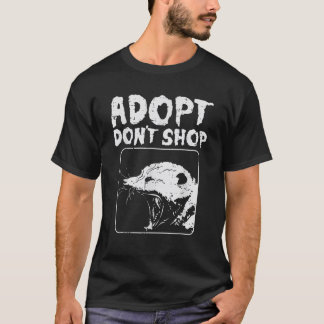 Pungdjur Adoptera Inte Köpa Pungdjur Gatudjur Katt T Shirt