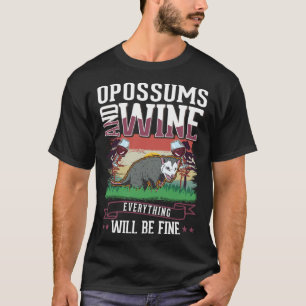Pungdjur Och Vin Sopor Katt Pungdjur Pungdjur T Shirt