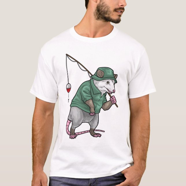 Pungfiskare Fiskespö Fiske T Shirt (Framsida)