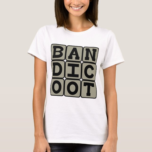 Punggrävling, Allätande pungdjur T Shirt (Framsida)
