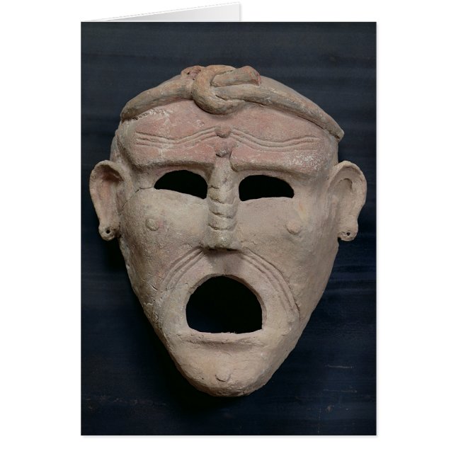 Punic charm mask, 300-talet BC Hälsningskort (Framsidan)
