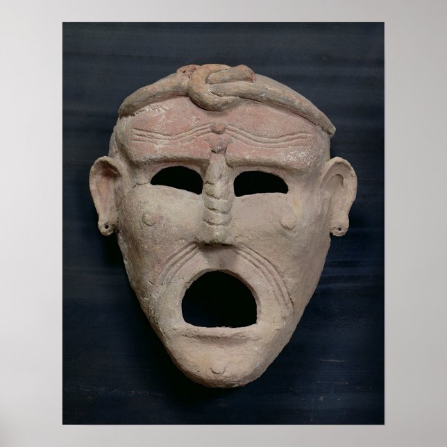 Punic charm mask, 300-talet BC Poster (Framsidan)