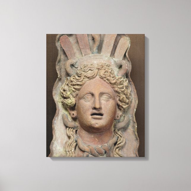 Punic-mask som representerar demeter canvastryck (Framsida)