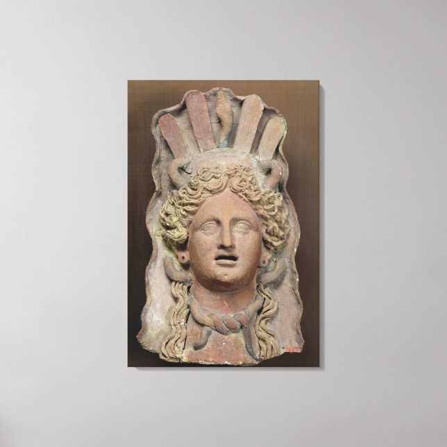 Punic-mask som representerar demeter canvastryck (Framsida)