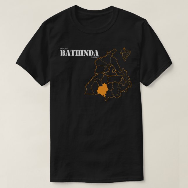 Punjab Bathinda District Classic T-Shirt (Design framsida)