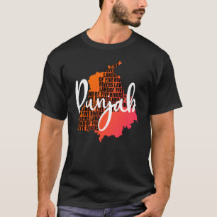 Punjab i delstaten fem floder t shirt