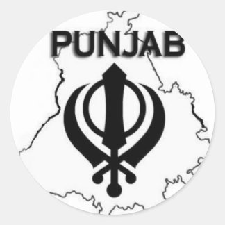 Punjab Series Runt Klistermärke
