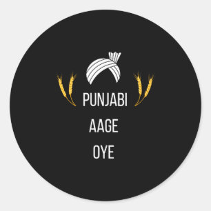Punjabi Aa Gaye Oye Diljit Dosanjh Lohri Present H Runt Klistermärke