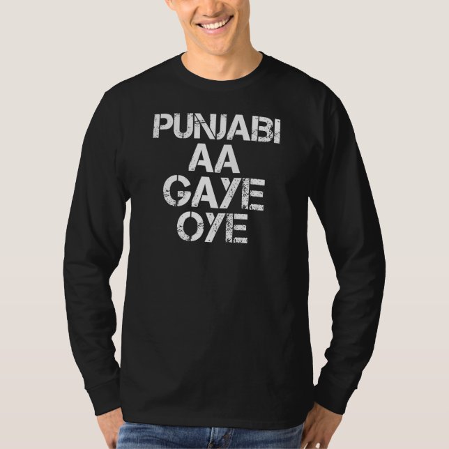 PUNJABI AA GAYE OYE funny T Shirt (Framsida)