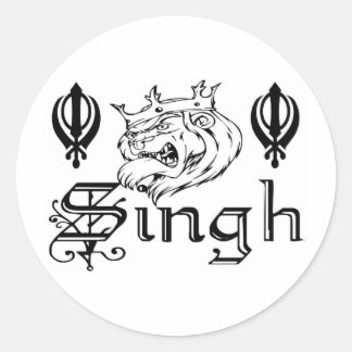 Punjabi Khanda Sikh Khalsa Merchandise Runt Klistermärke