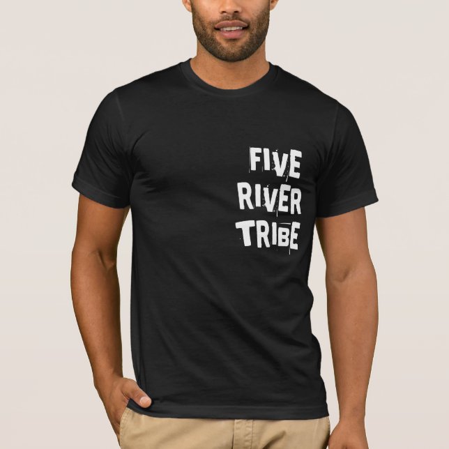 Punjabi Punjab Fem floden Tribe desi India T Shirt (Framsida)