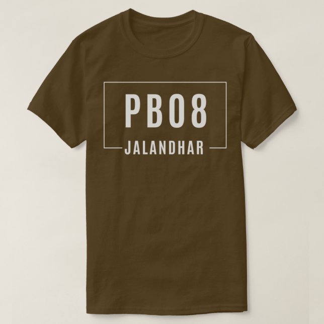 PUNJABI STICKER PB08 JALANDHAR  T SHIRT (Design framsida)