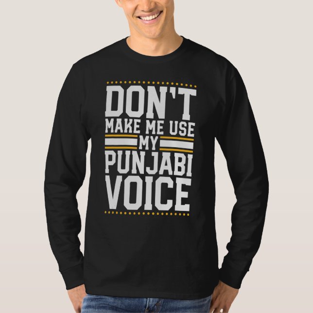 Punjabi Voice Indian Punjab T Shirt (Framsida)