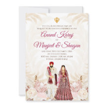 Punjabiska bröllopsinbjudningar & Anand Karaj-kort