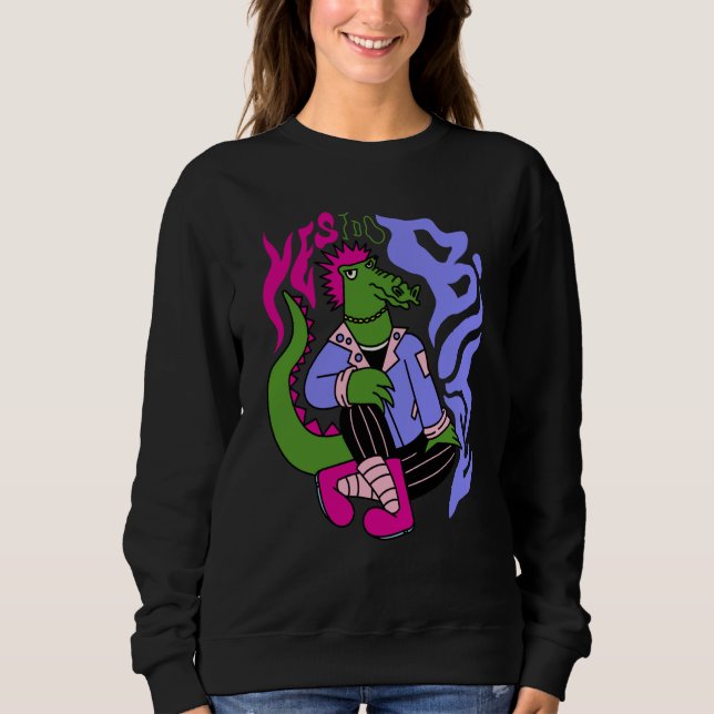 punk alligator ja jag biter t shirt (Framsida)