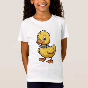 Punk Anka – Rolig Rebellisk Djurkonst T Shirt