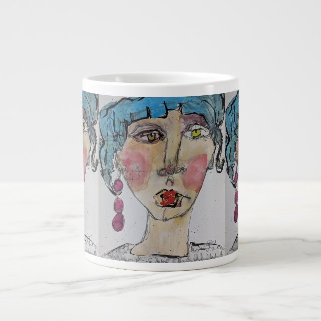 Punk Blue Jumbo Mugg (Framsidan)