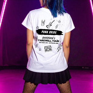 Punk Bride Last Tour Punk Sten Band Bachelorette T Shirt