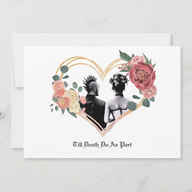 Punk Bröllop Inbjudningar (Framsida)