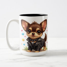 Punk Chihuahua Style Kaffemugg
